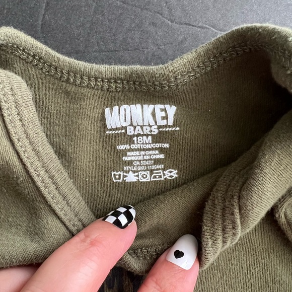 Monkey Bars Baby Boys Short Sleeve One Piece Bodysuit Set of 7 Size 18 months - Picture 11 of 12